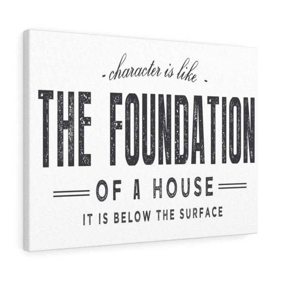 Inspirational Wall Art The Foundation Of A House Wall Art Motivation Wall Decor